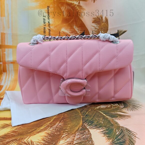 Coach tabby shoulder bag 26 with quilting Pink - Picture 1 of 16